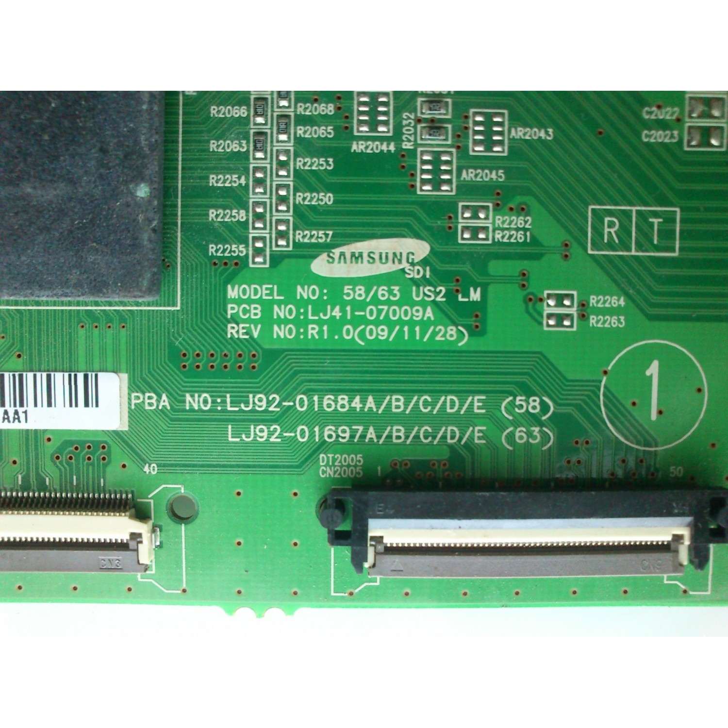 MAIN LOGICA 684A / SAMSUNG BN96-12685A MODELO PN58C500G2FXZA - Imagen 3